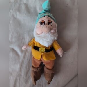Disney Bashful Dwarf Mini Beanie Plush Snow White Stuffed Animal